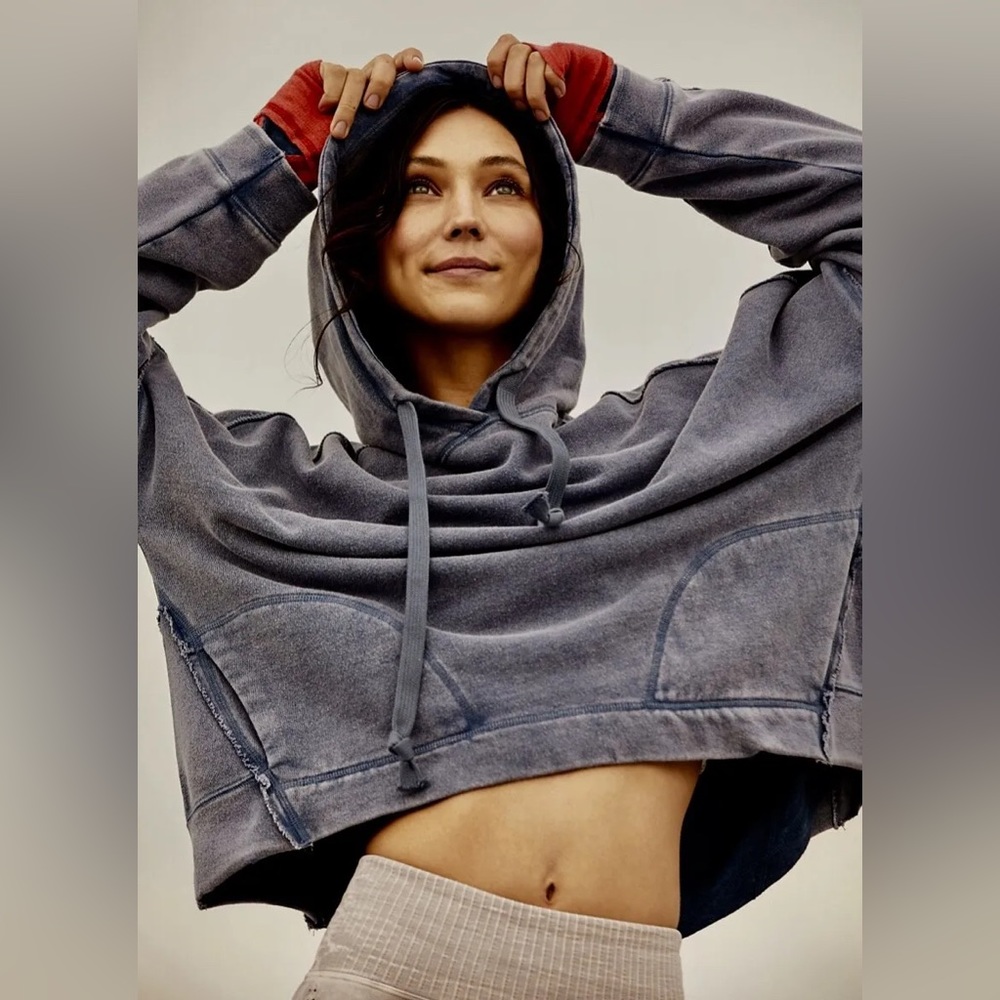 Free People Criss Cross Hoodie